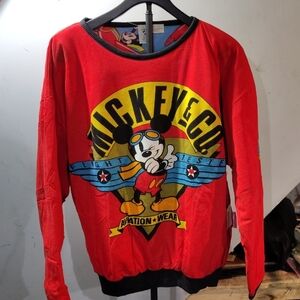 Mickey Mouse Red Crewneck Sweater